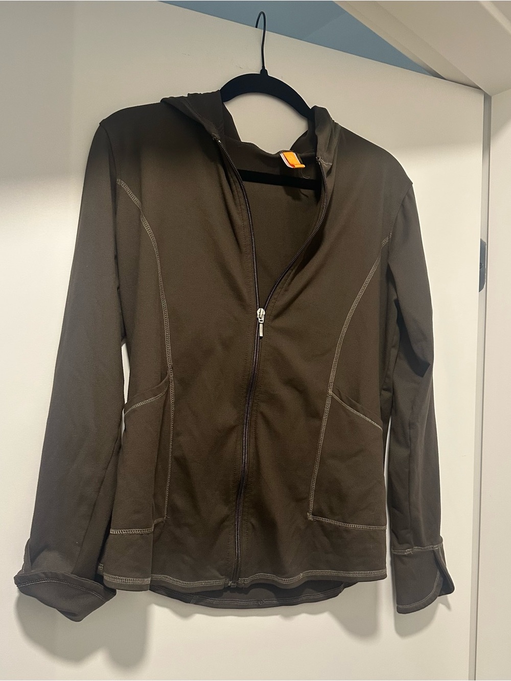 Lucy Olive Green Hooded Zip Jacket